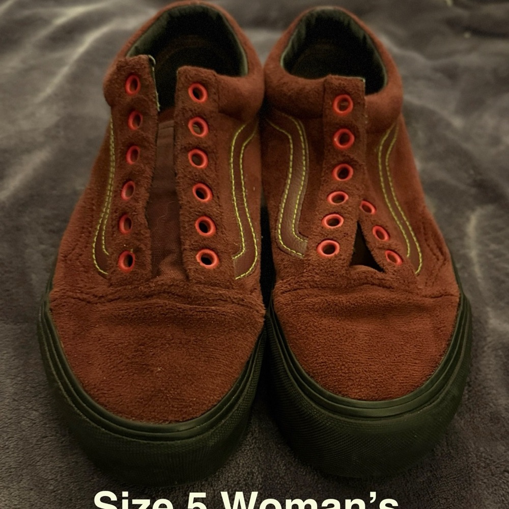 Vans Brown Suede Kids Sneakers